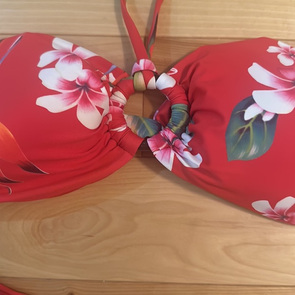 Guess rec floral bikini top and O-ring bottom set size small - Picture 8 of 12